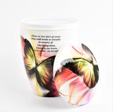 Iron Metal Cremation Urn Butterfly Design With Free Ashes Bag