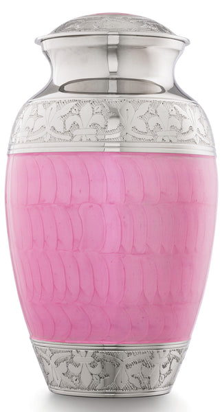 Pink Embossed Cremation Urn