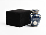 Blue Flower Mini Keepsake Urn