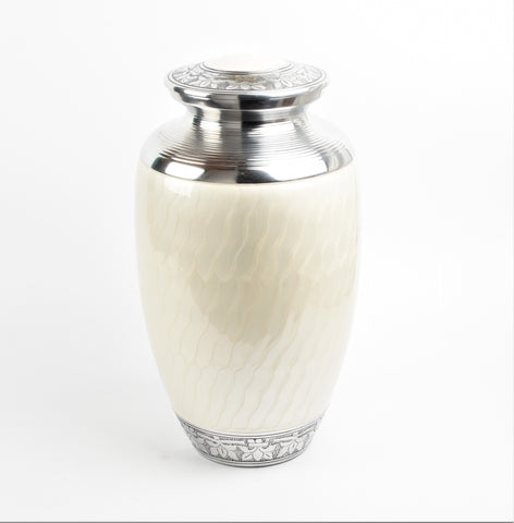 Pearl White Double Capacity Companion Urn  (425 Lb/190 Kg)