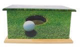 golf urn, sports urn, golf casket urn, ashes container, human ashes , wood casket urn, cremation urn for ashes , container for ashes, ashes container, large wood casket urn , British urn, adult ashes urn, cremation urn for human ashes, funeral memorial burial remembrance URN