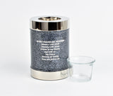 Grey Tealight Candle Small Urn