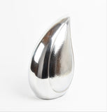 Silver with hammered design Teardrop Urn