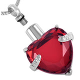 Red Crystal Heart Pendant