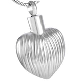 Cremation memorial jewellery silver ashes pendant necklace keepsake mini urn