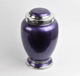 Purple and Silver Dove Shape Urn