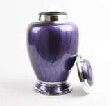 Purple and Silver Dove Shape Urn