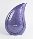 Purple Teardrop Cremation Urn