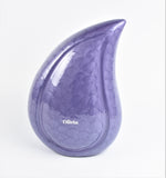 Purple Teardrop Cremation Urn