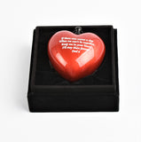 Heart In Heart Keepsake Cremation Ashes Urn Red