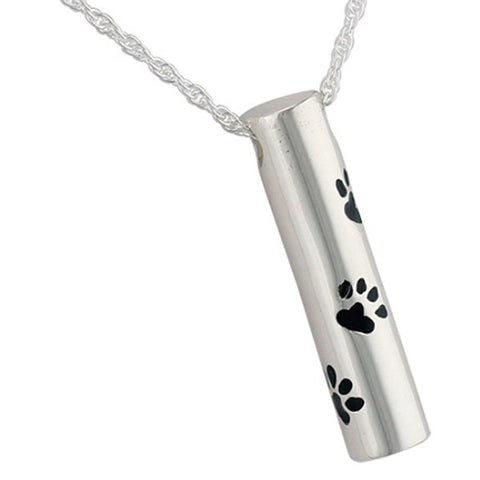 Paw Cylinder Ashes Pendant