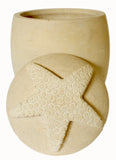 Starfish Lid Stone Urn