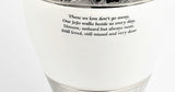 White & Silver Aluminium Dove Cremation Urn