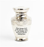 Pearl White And Silver Milano Keepsake