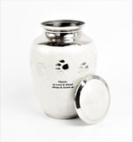 White 6" Small Pet Ashes Urn