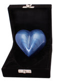 mini container for ashes, blue miniature keepsake urn, small ashes container, cremation urn for human ashes, funeral memorial remembrance URN