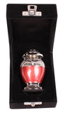red keepsake, small red urn, miniature red urn, keepsake urn, red token , keepsake for sharing ashes, keepsake for small amount of ashes, keepsake for part ashes , Free delivery urn quick delivery urn affordable price urn best quality urn Funeral memorial remembrance human ashes container mini adult child pet ashes urn teardop brass large medium small urn