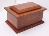 solid wood adult creamtion urn , hard wood container for human ashes, extra large urn, pet , funeral memorial remembrance